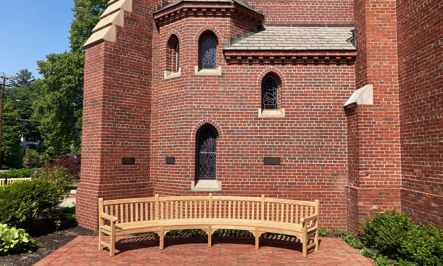 4 Parish Epiphany Curved Bench